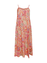 Black Colour  Luna Vea strap dress pasifique orange