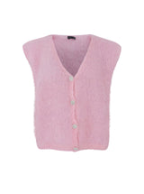 Black Colour Bjoerk knit vest rose