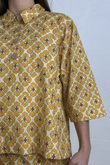 Gaspar Porto flower blouse yellow