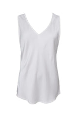 Black Colour Mabel double v-neck top offwhite