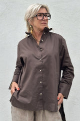 Gaspar Siena shirt chokolate