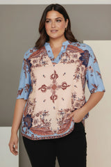 Cassiopeia Ebinette Blouse Blue Combi