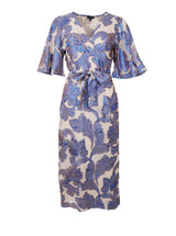 Black Colour Kenzie wrap dress blue