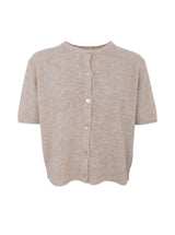 Black Colour Dell cardigan short sleeve natural