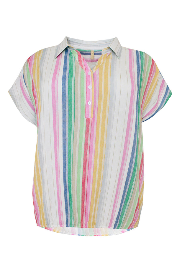Cassiopeia Mimille blouse multi colour stripe