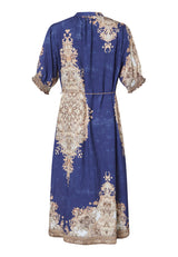 Love & Divine New paisley dress blue