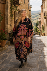 Gozzip Valdis dress with pink print
