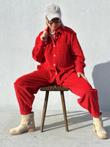 Gaspar Colorado Corduroy pant red