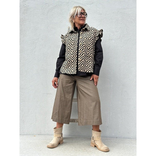Gaspar Toronto waistcoat dark sand
