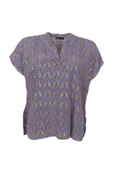 Black Colour Luna Andrea blouse blue mist