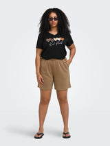 Only Carmakoma t-shirt hearts black