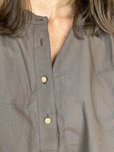 Gaspar Læsø poplin shirt brown