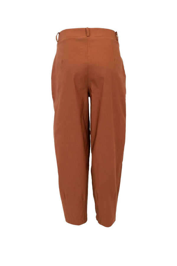 Black Colour Beverly barrel pant camel
