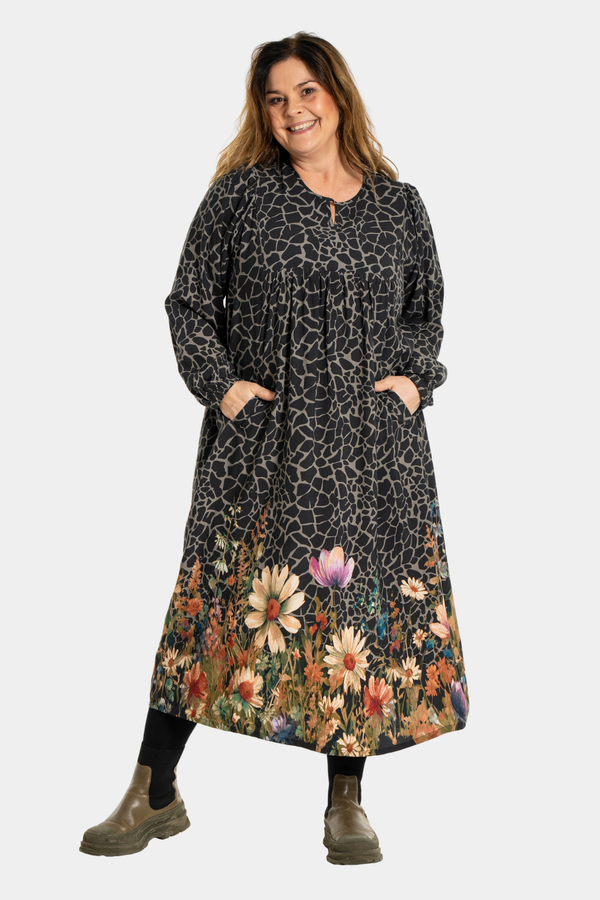 Gozzip Ilse dress multi colour animal print