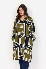 Wasabi Dress Natalie Army/Black