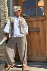 Gaspar Tropea Balloon Pant Brown