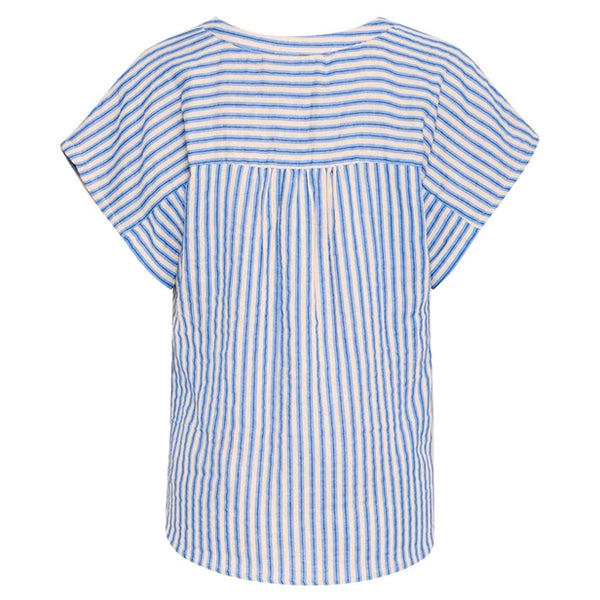 Ichi Foxa blouse striped della robia blue