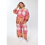 Gozzip Karina Pants Pink Print