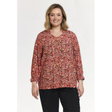 Gozzip Berit Blouse Rød Mosaque