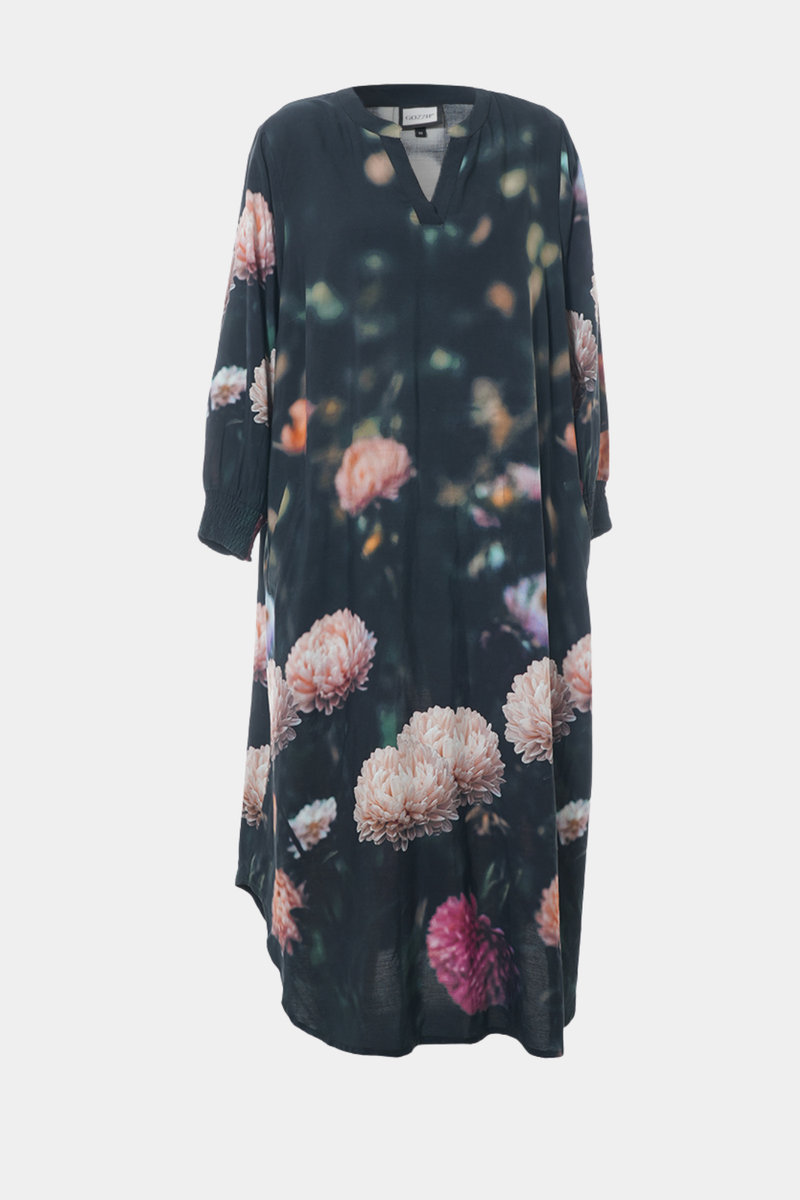 Gozzip Valdis dress peony print