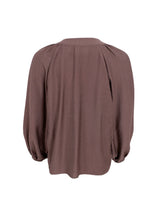 Black Colour Luisa raglan blouse tobacco