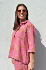 Gaspar Porto Jaquard blouse rose