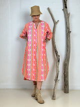 Gaspar Miami kaftan pink