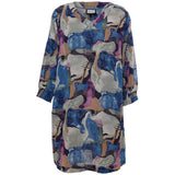 GOZZIP Meta tunic blue print