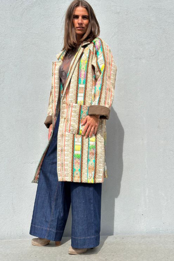 Gaspar Bruxelles coat multicolour