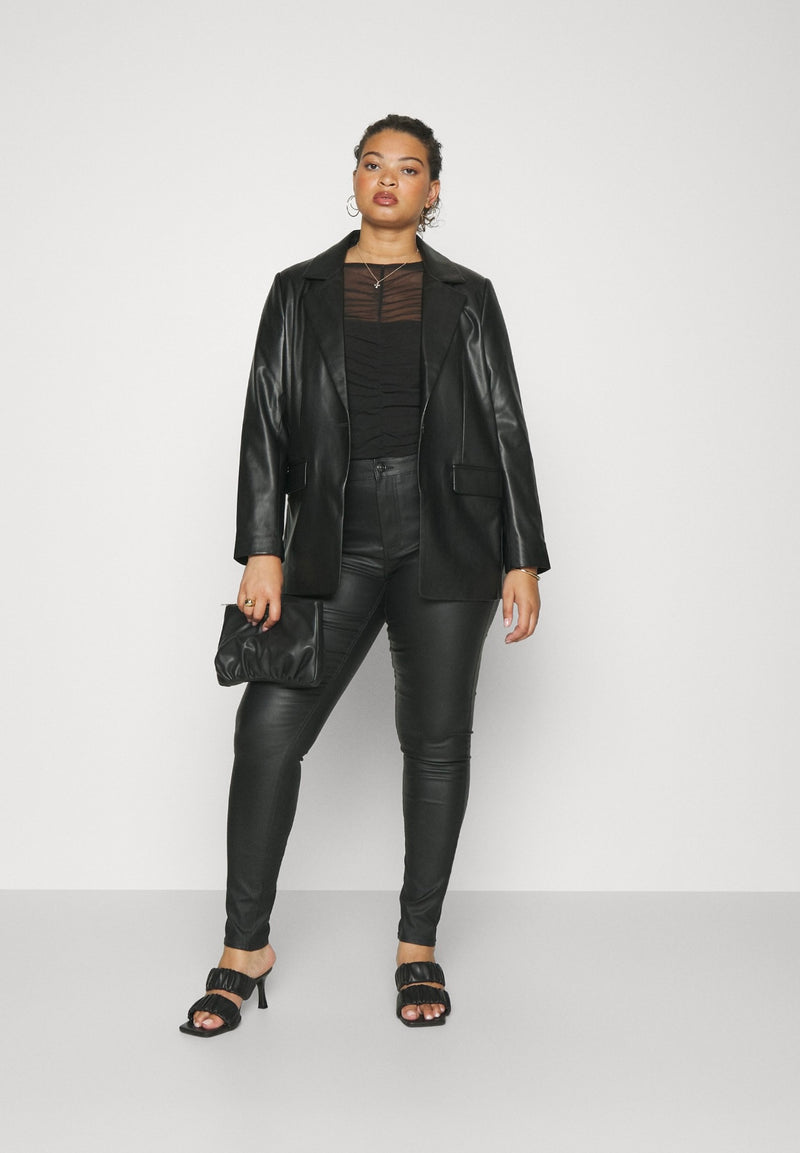 Only Carmakoma Blush-nya zip coat pant black