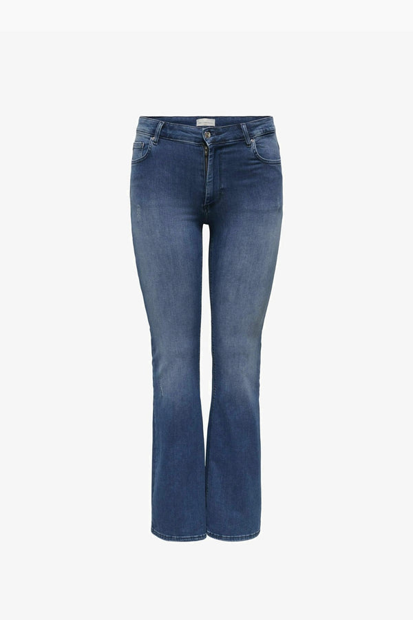 Only Carmakoma  Willy flared bootcut jeans  dark blue denim