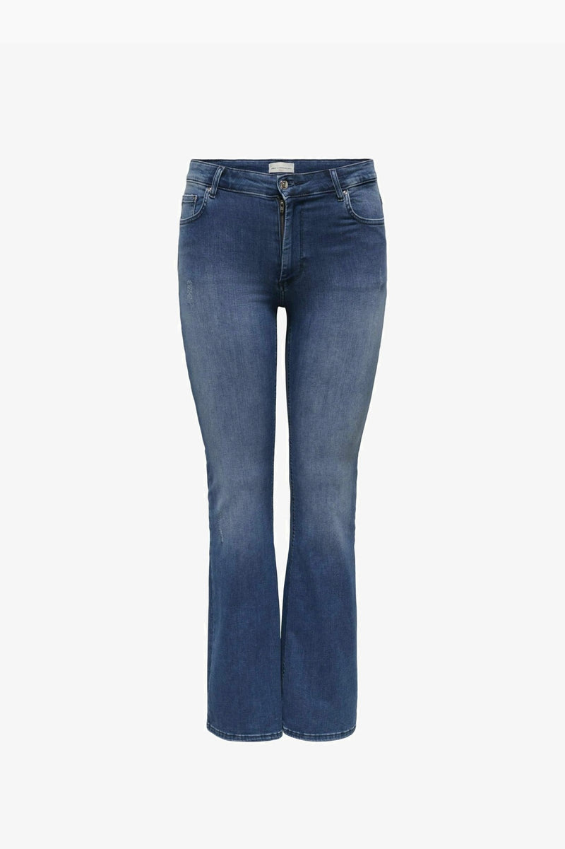Only Carmakoma  Willy flared bootcut jeans  dark blue denim