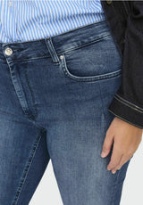 Only Carmakoma  Willy flared bootcut jeans  dark blue denim