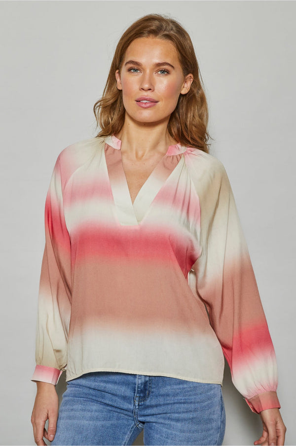 Allweek Gaby shirt rosa pink mix