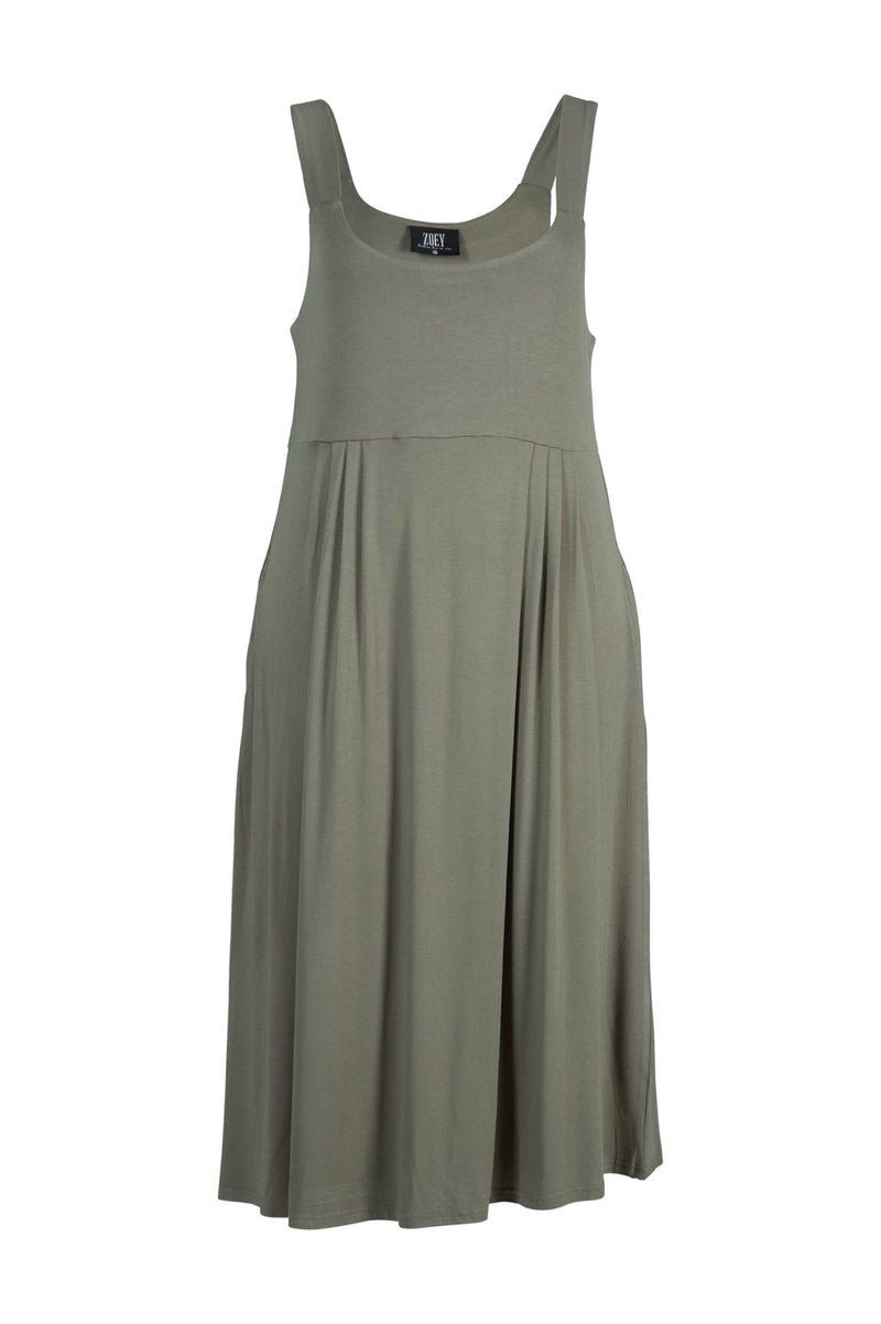 Zoey Holly dress vetiver støvet grøn