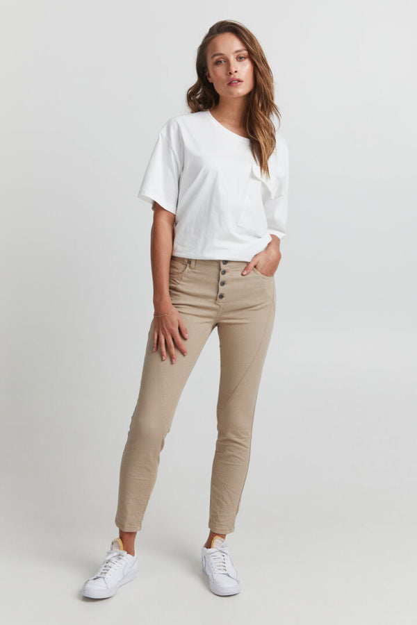 Pulz Rosita pant sand skinny