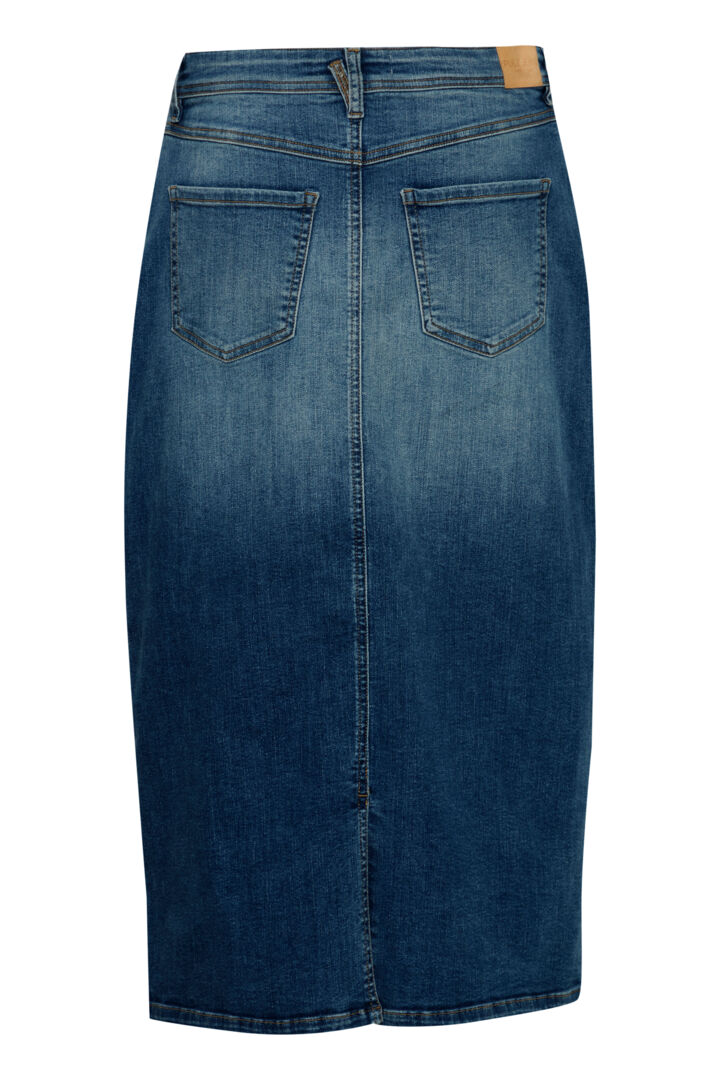 Pulz Katja denim skirt dark blue