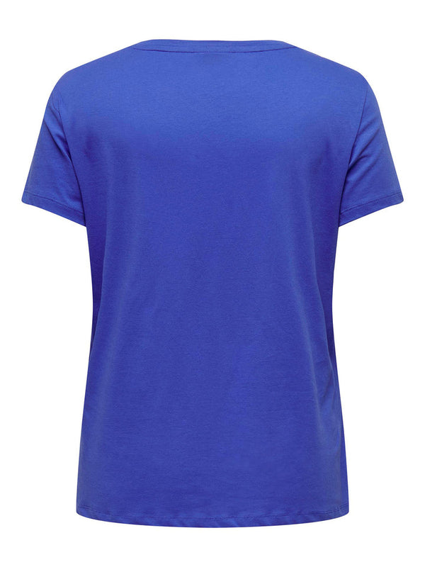 Only Carmakoma Myka life t-shirt blue