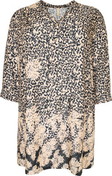 Cassiopeia Alinna tunic leo mix sand black