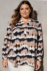 Cassiopeia Lucille blouse sand combi