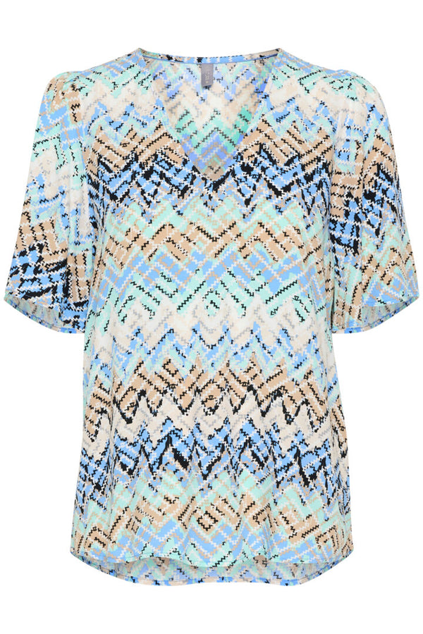 Culture Kendall blouse blue graphic