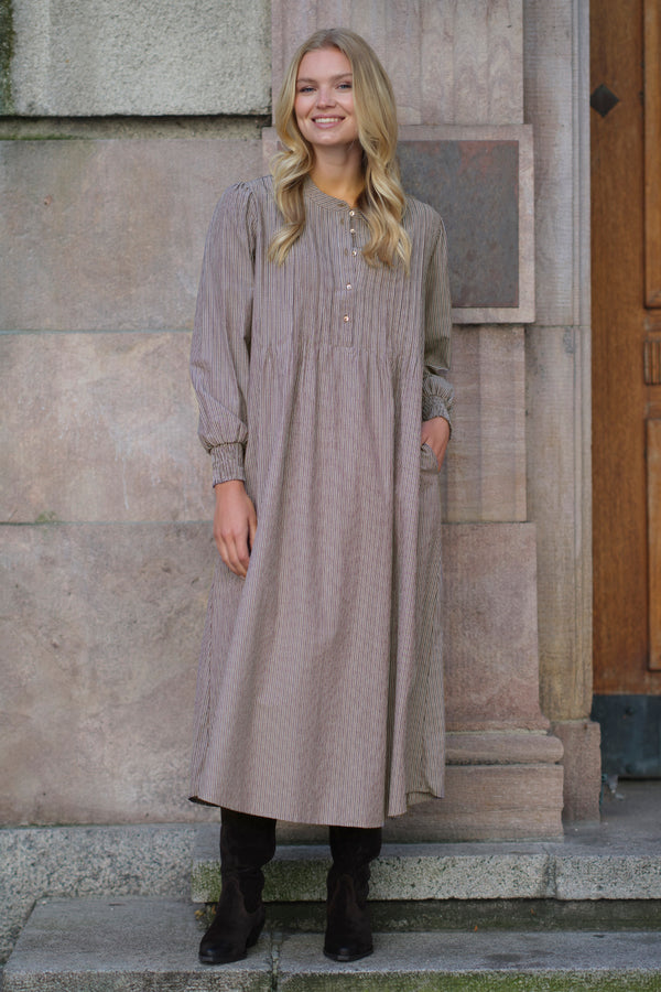 Prepair carla dress brown stripe