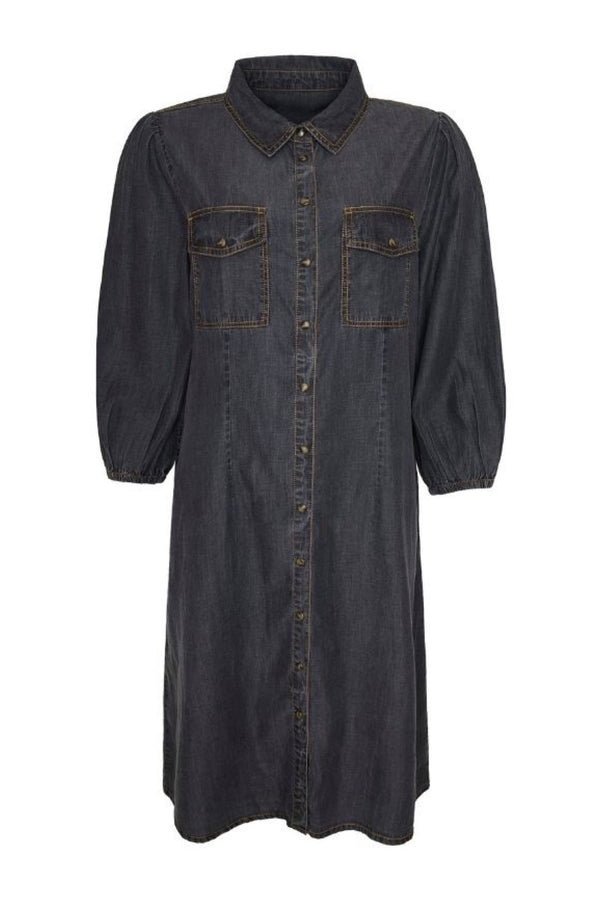 Ofelia Gill grey denim dress