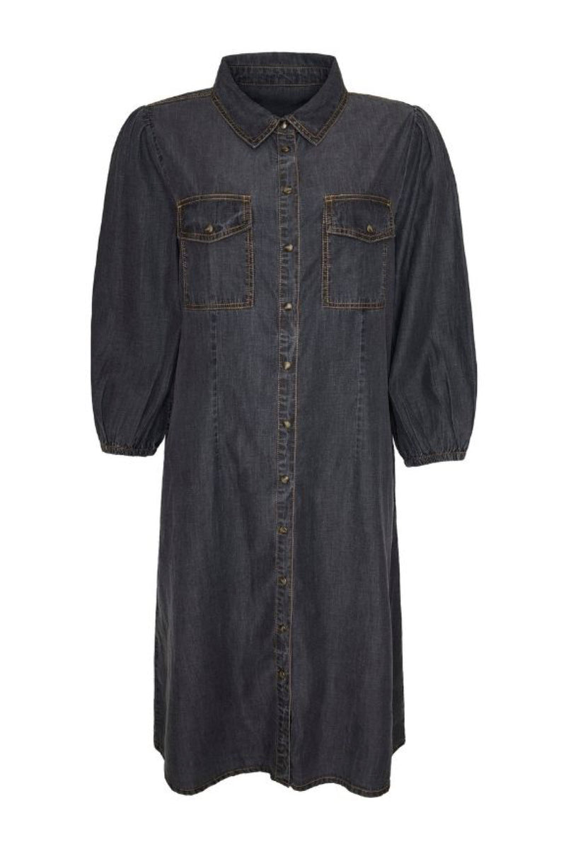 Ofelia Gill grey denim dress