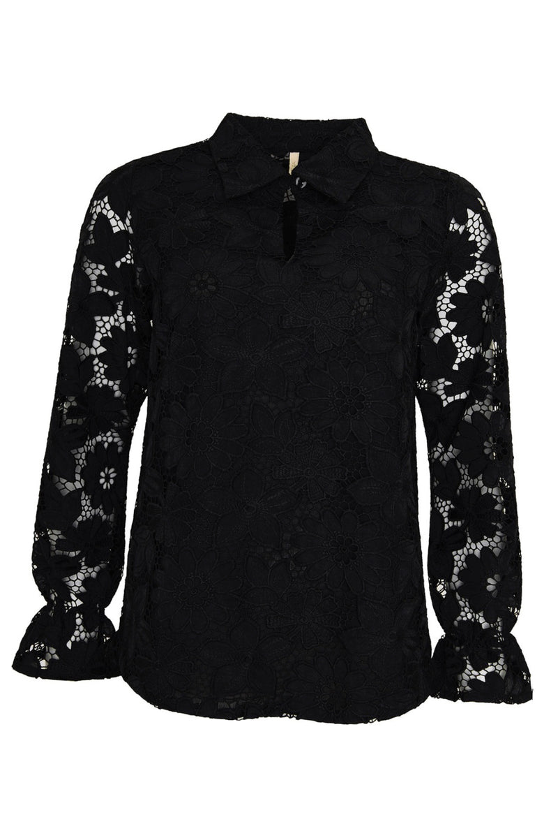 Ofelia Oasis lace shirt black