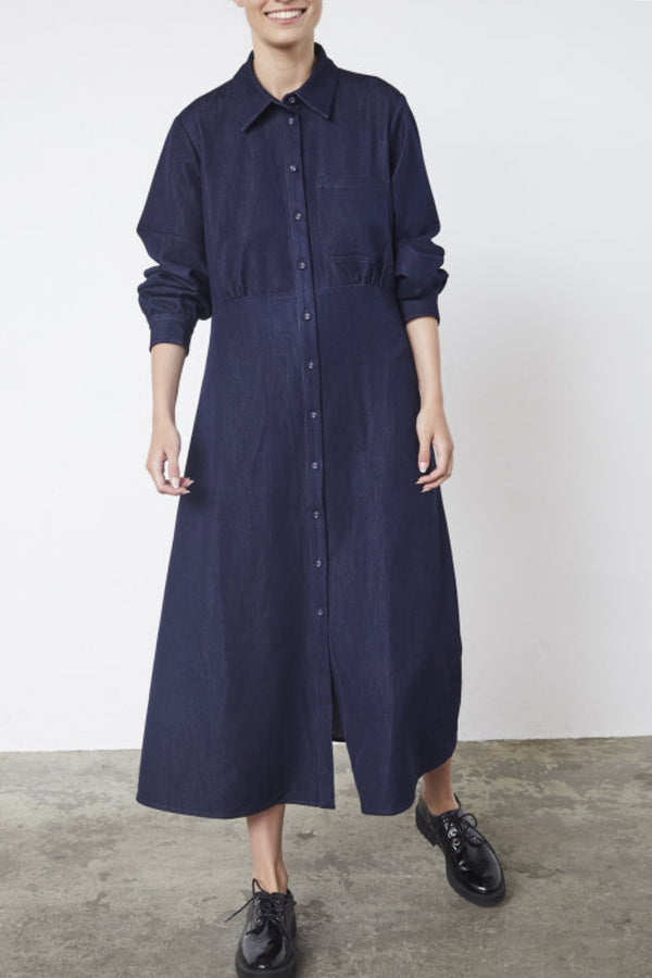 Love & Divine denim dress unwashed blue