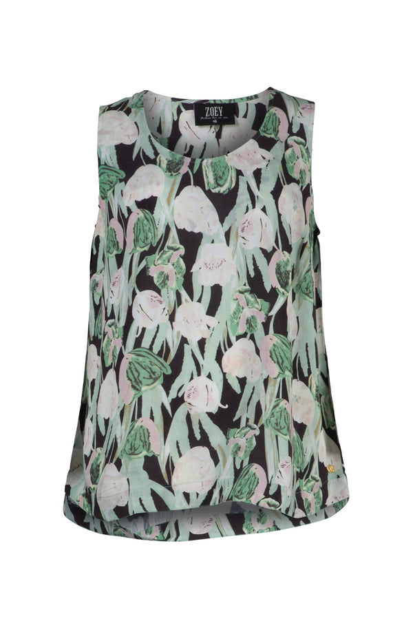 Zoey Andrea top green mix