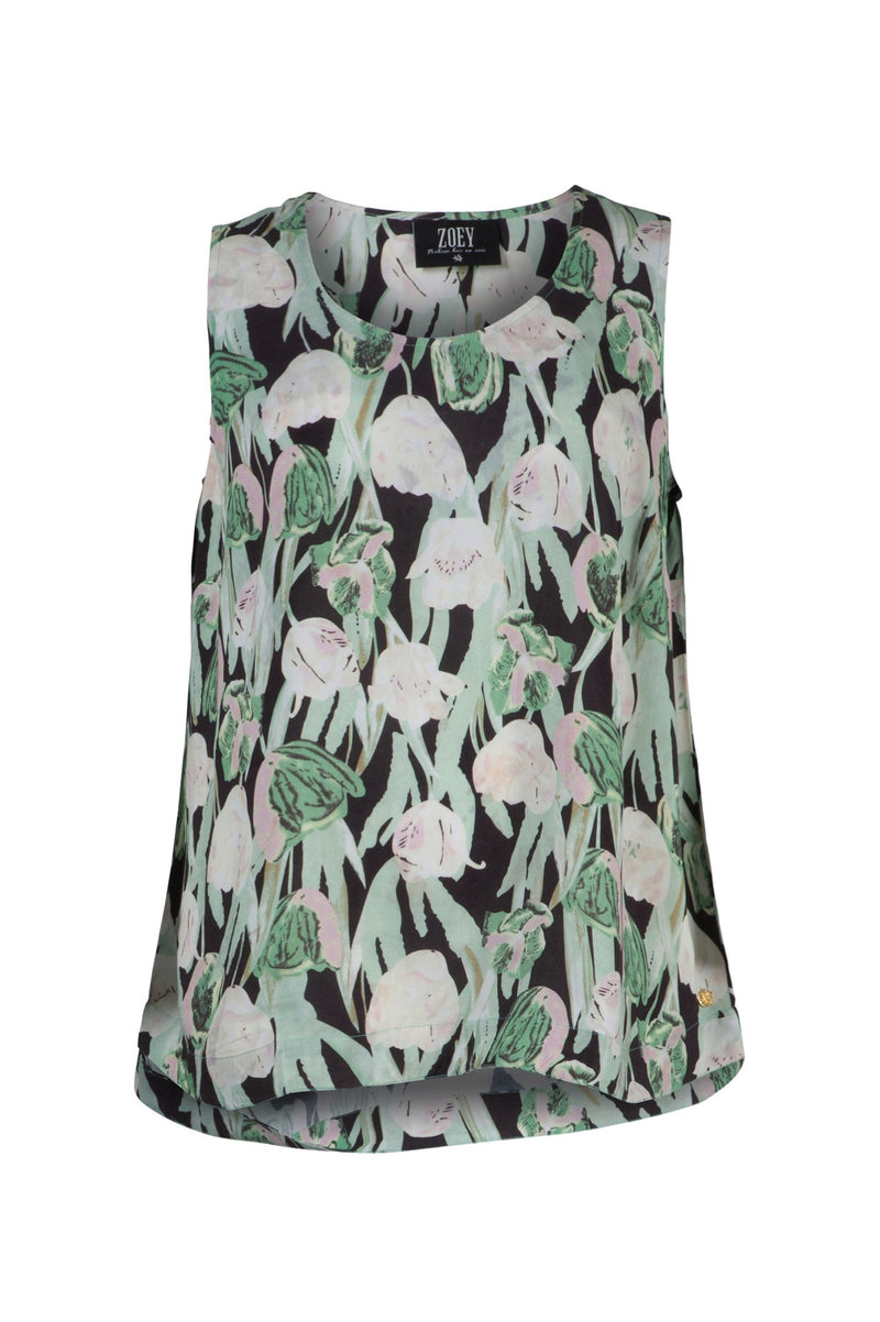 Zoey Andrea top green mix