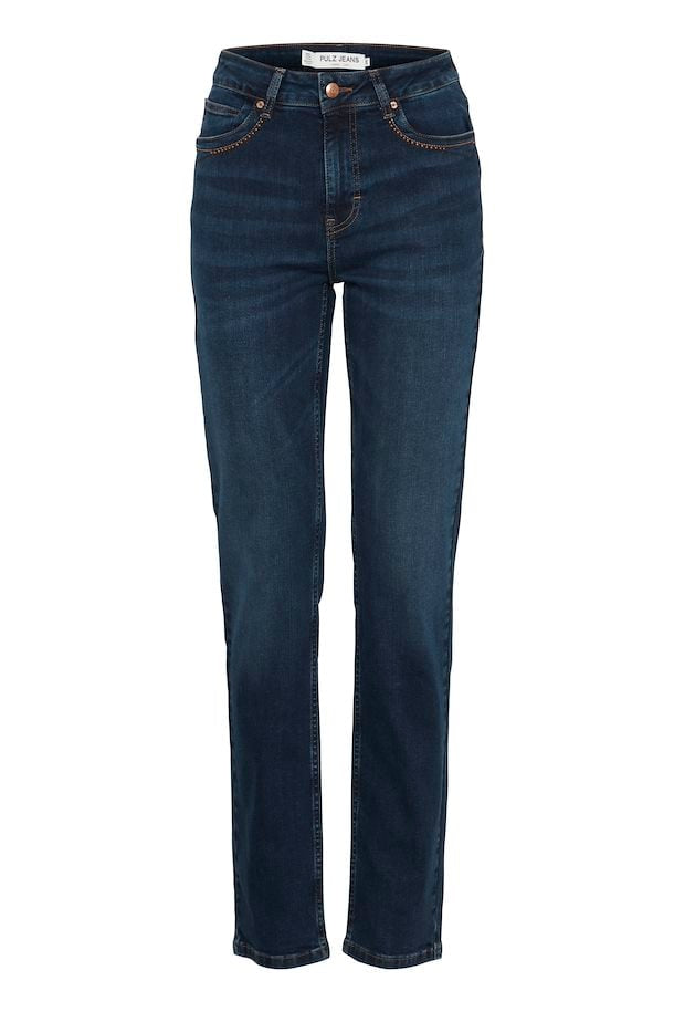Pulz Emma high waist jeans medium blue denim