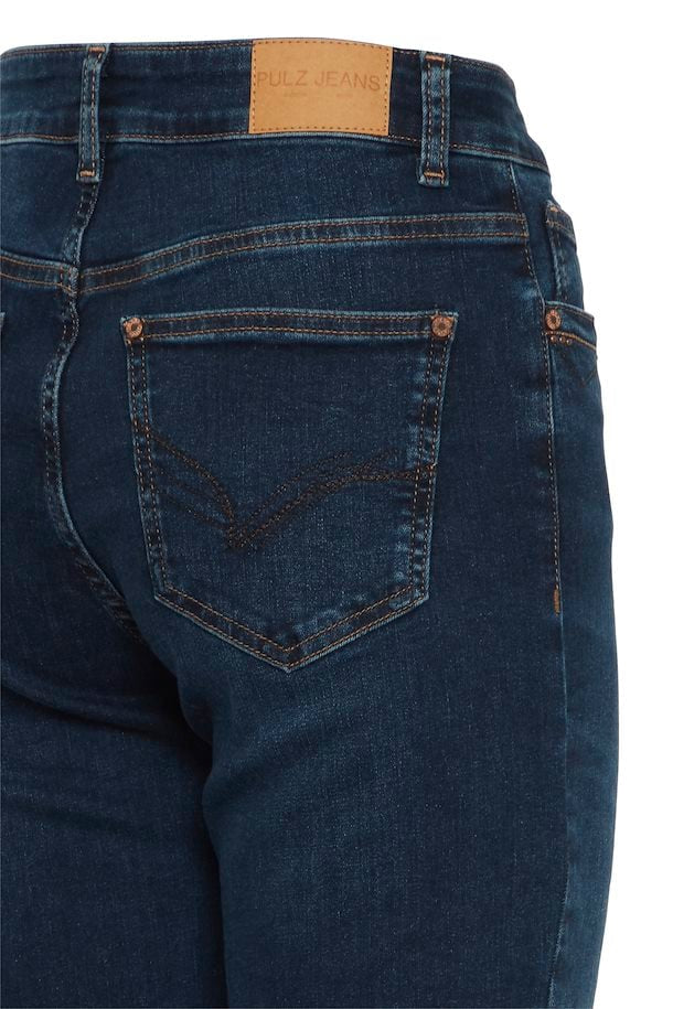Pulz Emma high waist jeans medium blue denim